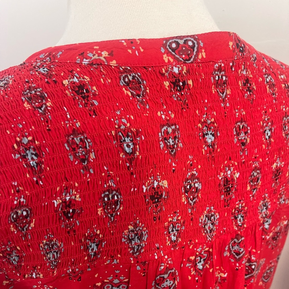 Beachlunchlounge Vibrant Patterned Button Up Blou… - image 6